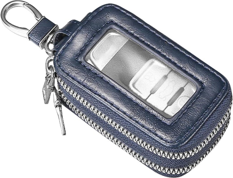 vvag Premium Car Key Fob Case Genuine Leather Car Smart Key fob Holder Car Remote Keychain Bag Universal - Image 1